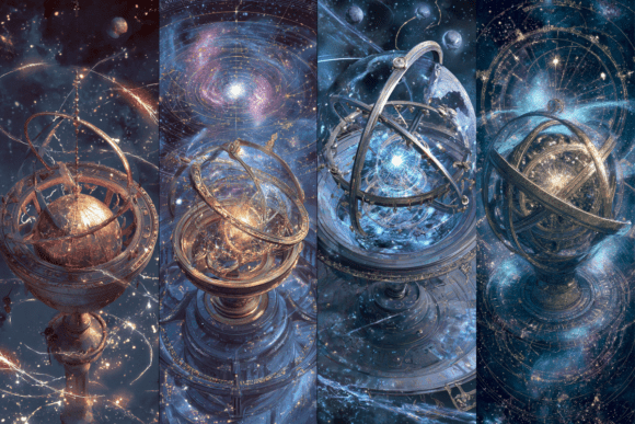 Astral Orrery Visions: Elevating Reading with Artistic Printable Bookmarks