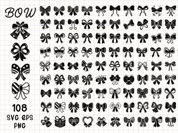Bow Clipart Bundle: 108 Elegant Ribbons