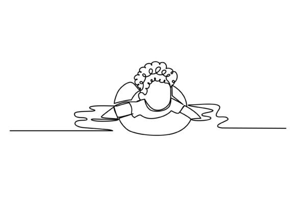 Continuous Line Design of a Boy: Mastering Minimalist Art for Digital Projects