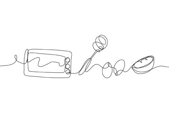 Continuous Line Design of Cake Making