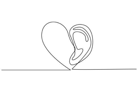 Continuous Line Design of Care About Hearing