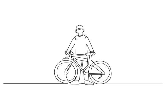 Evaluating Continuous Line Design of People Pushing for Modern Visual Projects