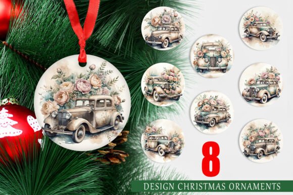 Evaluating the Ornament Vintage Car Digital Design Set