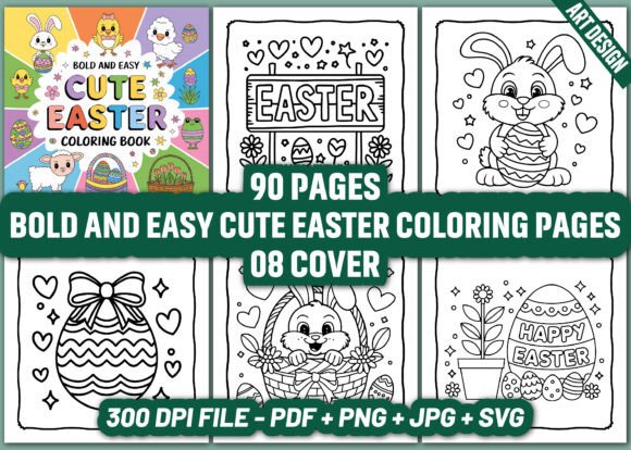 Exploring the Bold and Easy Cute Easter Coloring Pages Style for Relaxation and Creativity