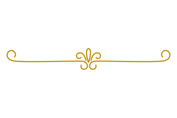 Golden Swirl Line Text Divider Guide