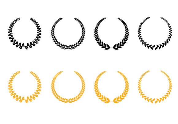 Handcrafted Laurel Wreath Border Set