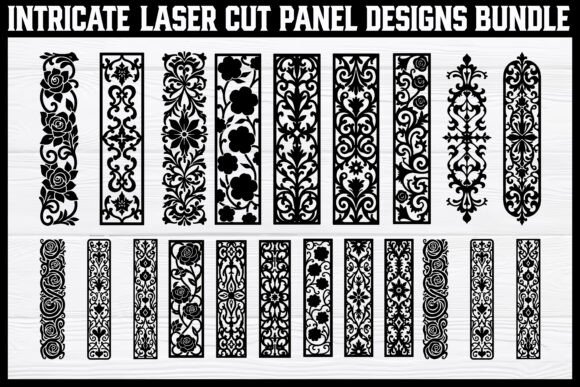 Intricate Laser Cut Panel Vector Bundle