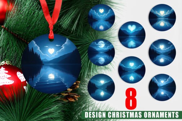 Ornament Enchanted Lake: Printable Designs