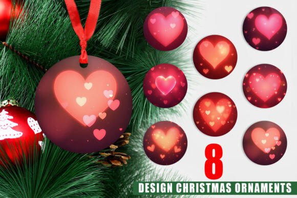 Ornament Heart Bokeh: Elevating Your Holiday Decor with Printable Designs