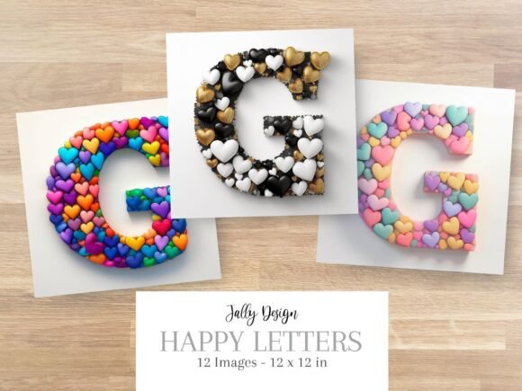 Strategic Branding and Creative Utility of the Decorative Letter G with Colorful Hearts