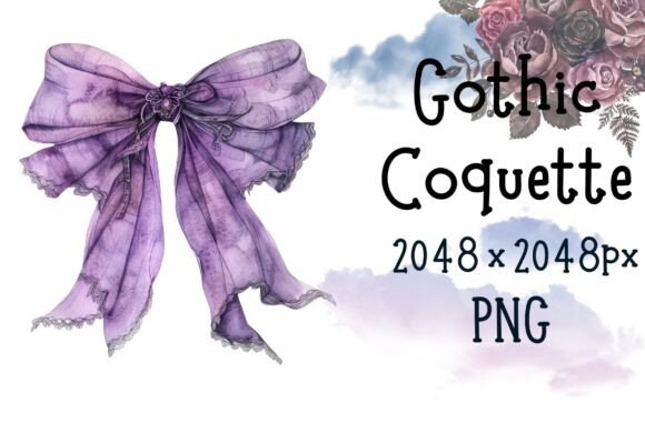 Understanding the Appeal and Utility of Watercolor Purple Gothic Coquette Design Assets