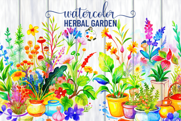 Watercolor Herbal Garden Illustrations: A Practical Guide for Designers and Creators